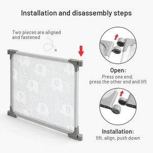<span class=keywords><strong>Porte</strong></span> pivotante de parc de jeu pour bébé, pliable et sûr, pour enfants, intérieur, pour tout-petit enfant - Product Image 4