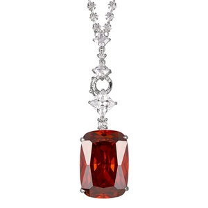 Wholesale Polished Eco-friendly <b>Copper</b> Hypoallergenic Jewelry Simulation Multi Color Gemstone Necklace for Women Banquet & Gift - Product Image 1