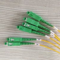 Répartiteur PLC à fibre optique G657A 4 voies SC/APC 2x4 avec boîtier ABS, perte d'insertion de 10,6 dB et gaine LSZH/PVC