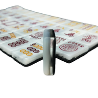 Coffret Cadeau Mahjong Américain Luxe Léger Oh Mine Mahjong – Coffret Cadeau Haut de Gamme Noir à 4 Niveaux pour Festivals et Anniversaires
