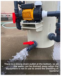 Petit écumeur circulaire de protéines de l'eau équipement d'aquaculture de pêche 20 t/h écumeur de protéines de ferme piscicole - Product Image 2