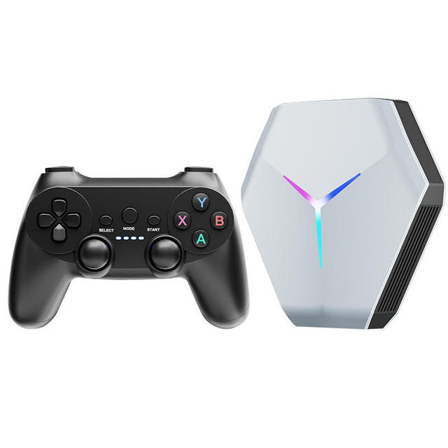Newest Design Dual System Amlogic S905X4 Quad Core Super Game Console X10 128G 30000 Games 5G WIFI Android 11.0 EU/US Plug