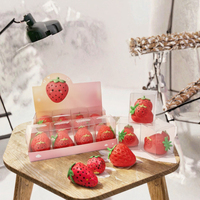 Jouet Squishy Fraise Mignon Anti-Stress, Soulagement de l'Anxiété, Jouet Sensoriel à Presser, Décompression, Cadeau Unisexe