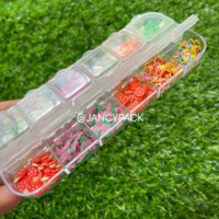 JANCY PACK vente en gros bricolage 3D tranches de Fruits argile polymère pour bricolage artisanat fait à la main Fruits tranches d'ongles autocollants décorations de brillant à lèvres