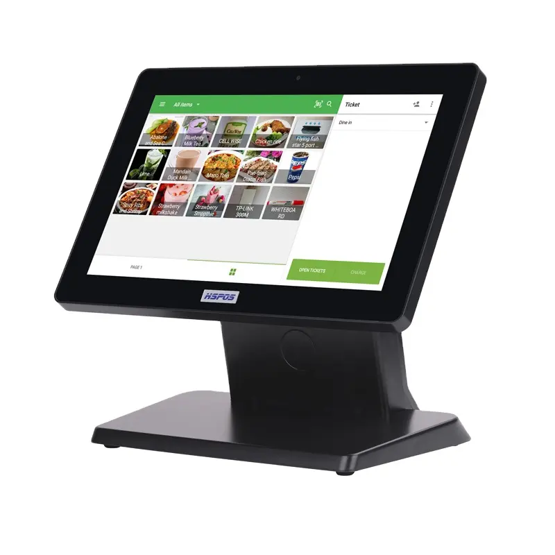 HSPOS 12 Inch Screen Windows Android POS Machine system Terminal Cashier For retail store Order Management A12