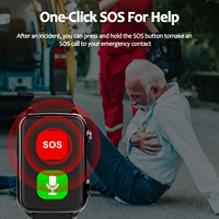 Jam Tangan Pintar Lansia 2025 4G GPS Navigasi Alarm Jatuh Tombol SOS Anti-Hilang Monitor Kesehatan Magnetik untuk Panti Jompo Rumah Sakit Pelajar