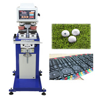 China Golfbal Cup Pen Pad Printer Speelgoed 2 Kleur Computer Toetsenbord Muis Inkt Cup Hand Tampondrukmachine