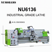Tour à métaux horizontal robuste NUMOBAMS NU6136, tour manuel universel