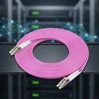 Xinhaoze OM4 10 Gigabit Multimode Fiber Jumper Konektor LC/FC/SC/ST Dapat Disesuaikan untuk Ruang Komputer Pusat Data (Model Fiber