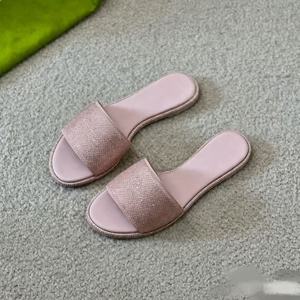 Sandalias planas de verano con pedrería y punta abierta para mujer - Product Image 4