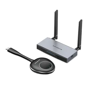 Mindpure 5G WIFI 4k 50米加密狗显示适配器音频扩展器高达8 HDMI无线发射器和接收器套件4X1 tx rx