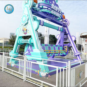 2024 LINO 20 places balançoire manèges budget-friendly bas prix fête foraine Attractions pour intérieur extérieur petit amusement plastique métal - Product Image 3
