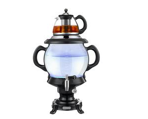 <span class=keywords><strong>Samovar</strong></span> elettrico grande automatico in vetro con <span class=keywords><strong>teiera</strong></span> - Product Image 4