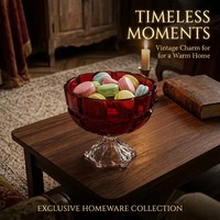 Colored Red Glass Fruit Bowl Pedestal Glass Footed Fruit Compote Home Table Decor Candy Snack Storage Bowl for Wedding Party