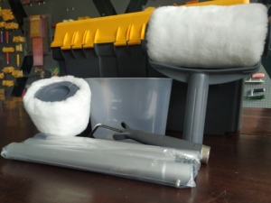 Pincel de rodillo de pintura, superficie de pared, línea de esquina, pintura <span class=keywords><strong>antigoteo</strong></span>, rodillo de pintura decorativo rellenado de 6 pulgadas - Product Image 2