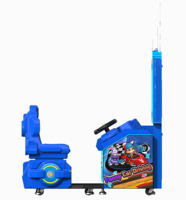 Simulateur de conduite d'arcade de course automobile Riteng 32 pouces LCD Machine de jeu de course adaptée aux enfants