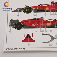 Autocollants personnalisés en EVA résistants à la chaleur, style Grand Prix, décalcomanies à l'eau pour le detailing de voitures de course DIY, logos de sponsors à l'échelle 1:18