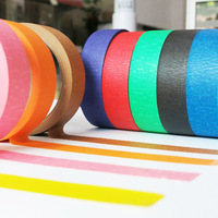 Ruban de masquage coloré inscriptible, directement de l'usine, solutions adhésives de codage couleur personnalisées, imperméable, écologique, pour peinture industrielle