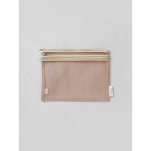 Due borse a rete Beige medie tascabili - Product Image 1