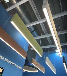 Lampadario a LED moderno personalizzabile per interni lineari con pietre di Texture per opzioni di dimensioni personalizzate per l'home Office - Product Image 4