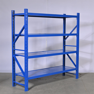 Étagères de garage en acier multi-niveaux, étagère de rangement à 4 niveaux, <span class=keywords><strong>structure</strong></span> métallique robuste, protection ESD, revêtement en poudre, capacité moyenne, sur mesure - Product Image 3