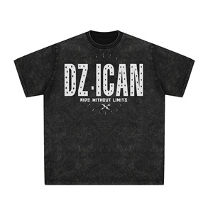 T-shirt personnalisé imprimé numériquement, coupe ample, effet vieilli, délavé à l'acide, épaules tombantes - Product Image 5