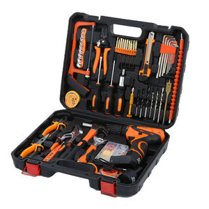 126-piece Hand Tool Set Rechargeable Drill Tool Set <strong>Lithium</strong>-<strong>ion</strong> Battery Stripper <strong>Socket</strong> Head Water Pump Spanner - Product Image 1