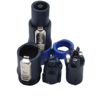 Connecteur de câble audio Powercon mâle 4 broches bleu NL4FC pour amplificateur de haut-parleur, connecteur de haut-parleur circulaire NL4FC