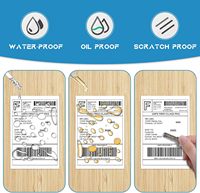 Étiquettes thermiques à gratter personnalisées en usine, impression flexographique 80g, autocollants logistiques, rouleaux d'étiquettes en matériau chinois pour MT3520