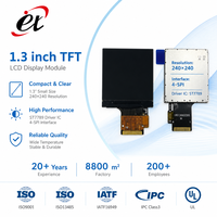 Écran LCD TFT de 1,3 pouce, résolution 240x240, format carré, compatible TFT 133, Ili9341, banques d'alimentation/adaptateurs de charge, Chine