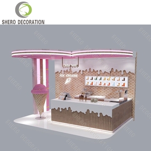 Mostrador Portátil Moderno para Cafetería, Bar de Jugos, Heladería, Quiosco, Muebles y Diseño para Tienda de Té de Burbujas - Product Image 3