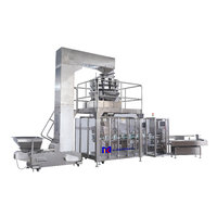 Machine d'emballage multifonctionnelle automatique pour sachets de crème glacée et aliments surgelés, ligne de conditionnement et machine de mise en carton