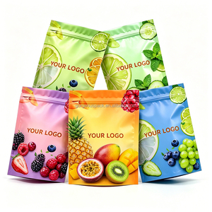 Sachets Mylar 3,5G personnalisés imprimés, laminés à l'aluminium, refermables, anti-odeur, pour emballage alimentaire, bonbons et gommes - Product Image 1