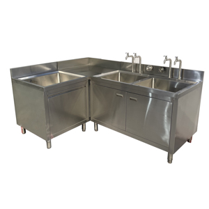 2023สำหรับร้านอาหารโรงแรมตู้ครัวเข้ามุมทำจากสแตนเลส - Product Image 1