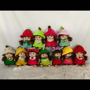 Nouvelles Peluches Adorables Monmonichi Mengqiqi Fruit Serious Monkey 15cm avec Porte-clés, Marionnettes et Poupées pour la Maternelle, Cadeaux - Product Image 2