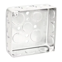 Boîtier carré en acier galvanisé durable 8-1/2"4-3/4" homologué ROHS, 4x4, pour applications électriques extérieures, étanche à la poussière et à l'eau IP65