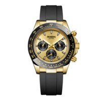 Reloj cronógrafo de cuarzo para hombre, cronógrafo de lujo, con correa de acero inoxidable de alta calidad, resistente al agua IPG, envío directo, marca