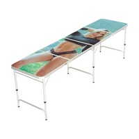 Table de jeu de bière pliable, 8 pieds, pour l'extérieur, bon marché, 1 pièce, échantillon gratuit