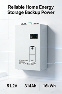 Batería LiFePO4 de 51.2V 314Ah 16kWh para Almacenamiento de Energía Doméstica, Montaje en Pared para Sistemas de Energía Solar ESS - Product Image 5