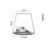 Verre à whisky en borosilicate à paroi simple de 240 ml/360 ml, personnalisable OEM - Compatible lave-vaisselle et micro-ondes