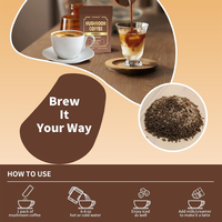 Rosebest – Mélange de café instantané certifié GMP aux champignons Crinière de lion, Reishi et Queue de dinde, en sachet, marque privée