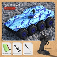 Coche Teledirigido Anfibio de Ocho Ruedas para Escalada Todoterreno, Simulación de Vehículo Blindado, Juguete RC, Modelo de Tanque RC Blindado