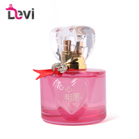 Nouveau design Devi – Flacons de parfum cylindriques en verre 50 ml, rose poudré, flacon de parfum rechargeable avec pompe vaporisateur vide