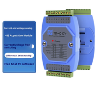 Module d'acquisition analogique industriel TAIHUA TD-4017+ Convertisseur 4-20mA RS485 Entrée de tension 0-10V E/S à distance multicanal isolé