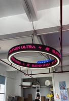 Pantallas Circulares LED |   Póster Digital |   Pantallas LED Flexibles y Creativas de Forma Irregular para Animación en Interiores/Exteriores para Comercios Minoristas