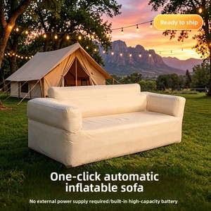 Canapé pliable automatique à gonflage rapide pour salon, <span class=keywords><strong>chaise</strong></span> pliante gonflable portable avec <span class=keywords><strong>housse</strong></span> en tissu pour camping extérieur - Product Image 6