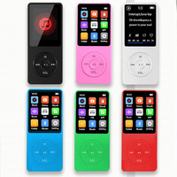 Lecteur MP3 MP4 portable de 1,8 pouce, prend en charge les cartes TF, lecture de musique, radio FM, lecteur de livres électroniques, enregistreur, haut-parleur intégré