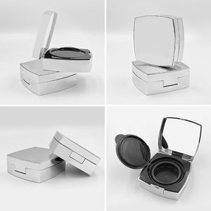Luxe 15g réutilisable cosmétique <span class=keywords><strong>Cox</strong></span> argent carré ABS pour coussin d'air BB CC poudre boîte conteneur matériau d'emballage - Product Image 3