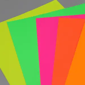Colorful Self Adhesive Fluorescent A4 Writing Paper Sticker Stocks in sheets custom adhesive label/self-adhesive label