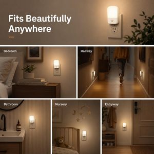 Hot Sale Red <b>Light</b> Mini Motion Sensor Night <b>Light</b> for Kids Bedroom Plug-in LED with ABS Material Dimmable - Product Image 4